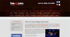 Desktop Screenshot of funsandiegopartybus.com